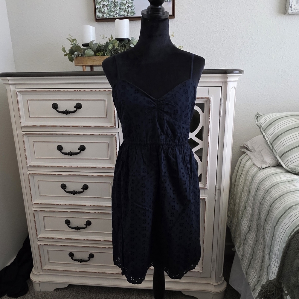 J Crew Elegant Navy Blue Women's Dress
